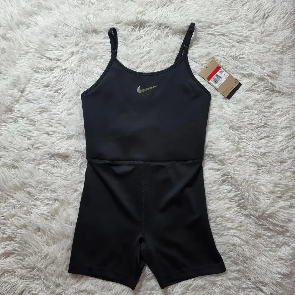 Nike Dri-FIT Girls Black Unitard / Leotard Large